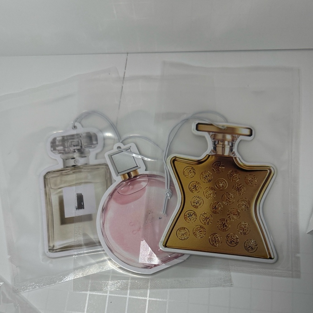 Perfume Bottle shaped Air Fresheners Set of 3 - Picture 2 of 5